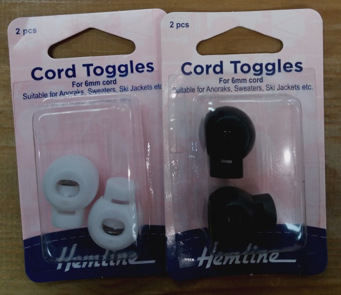 Cord Toggles for Upcycling - repair folding bags.
