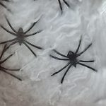 Plastic Halloween Spiders at Art and Craft Valley, Coulsdon